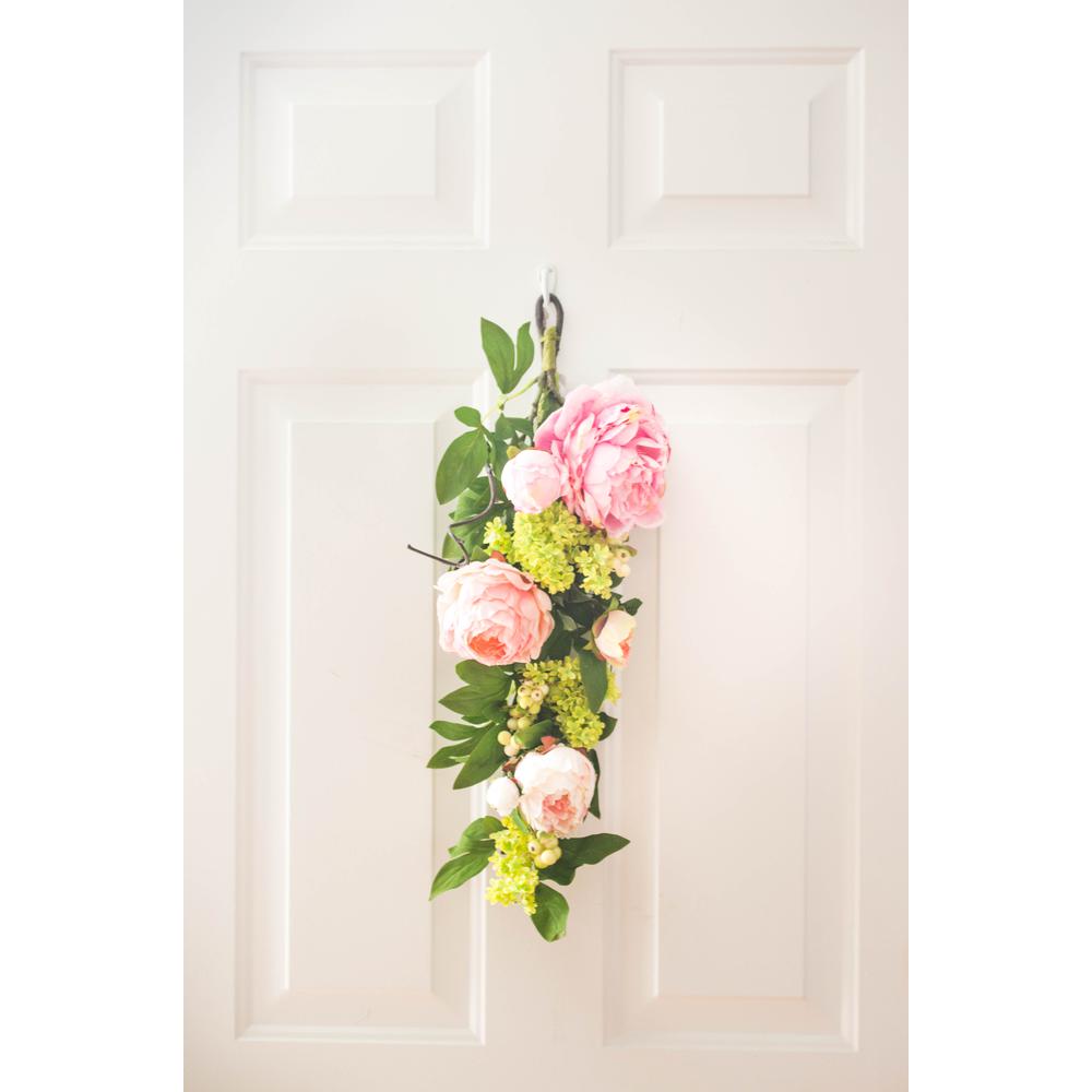 24in. Mixed Peony & Hydrangea Teardrop. Picture 6