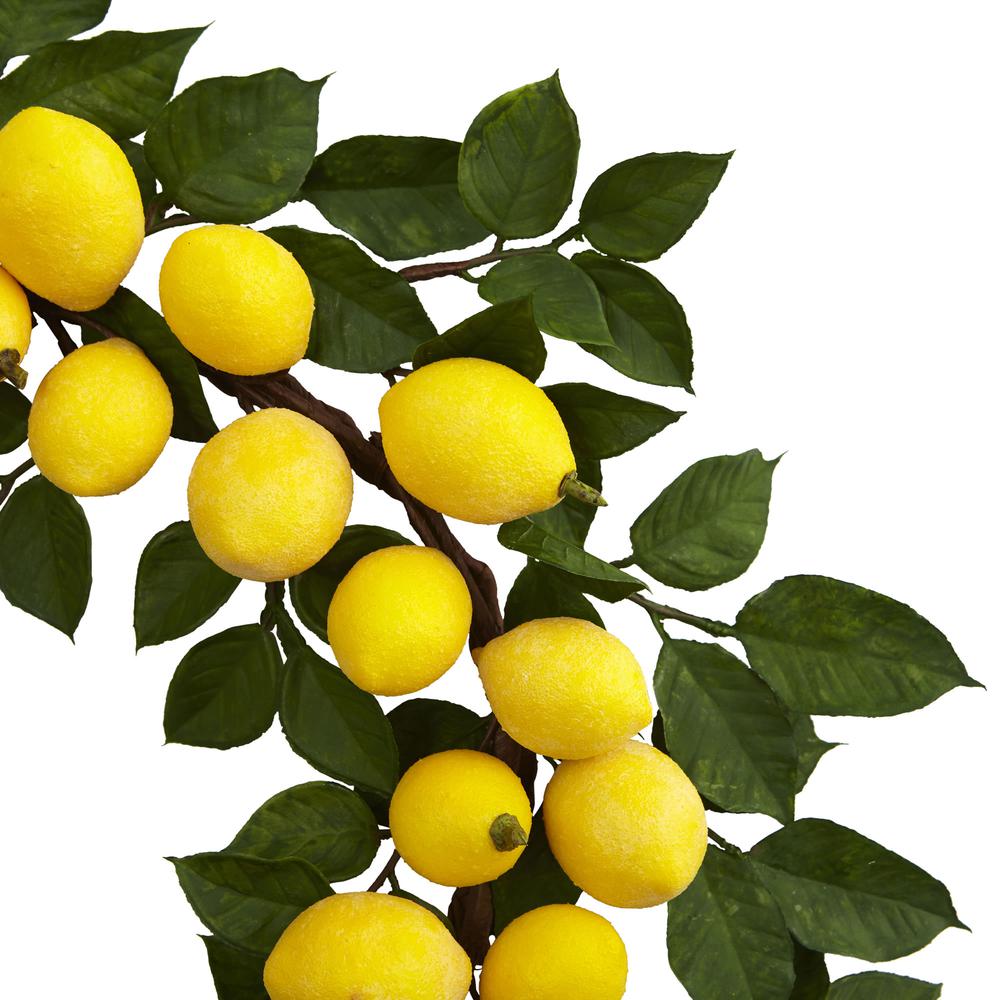 24in. Lemon Wreath. Picture 2