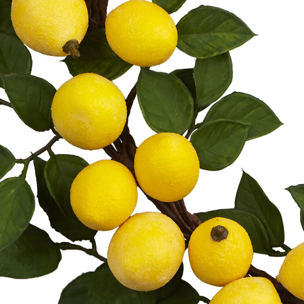 24in. Lemon Wreath. Picture 3