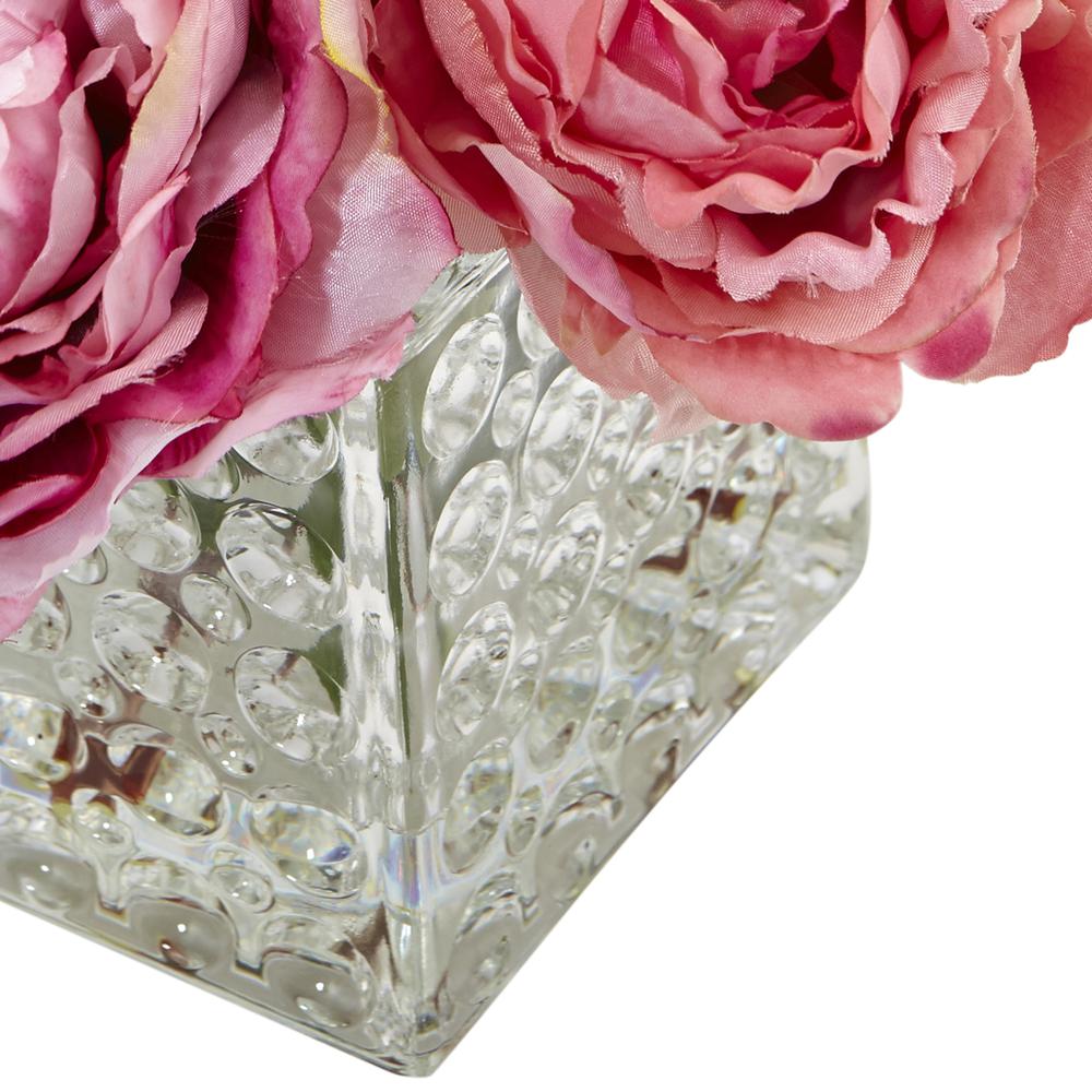 Peony in Glass Vase. Picture 4