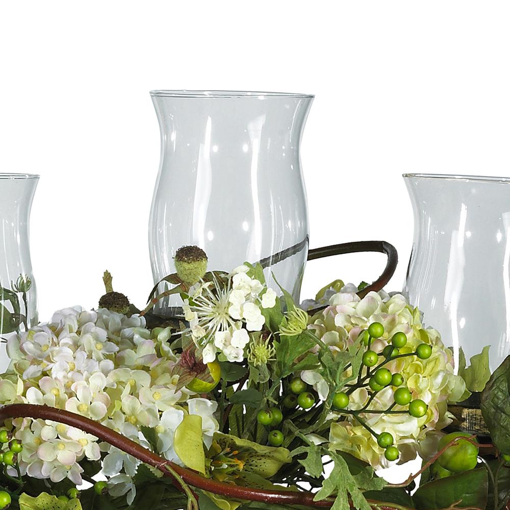 Hydrangea Triple Candelabrum Centerpiece. Picture 2