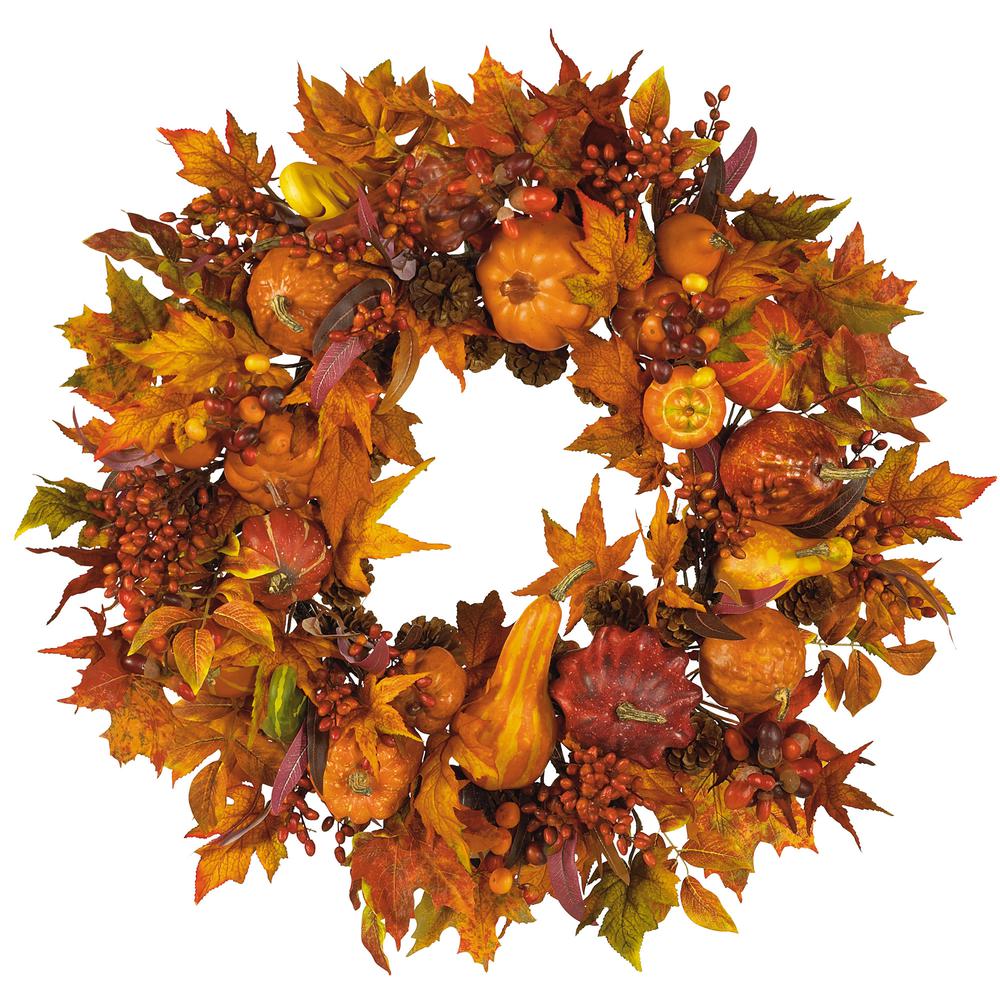 28in. Harvest Wreath. Picture 1