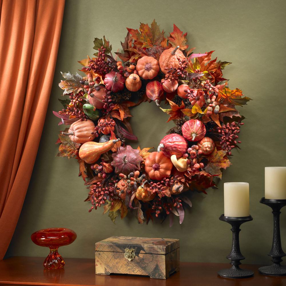 28in. Harvest Wreath. Picture 3