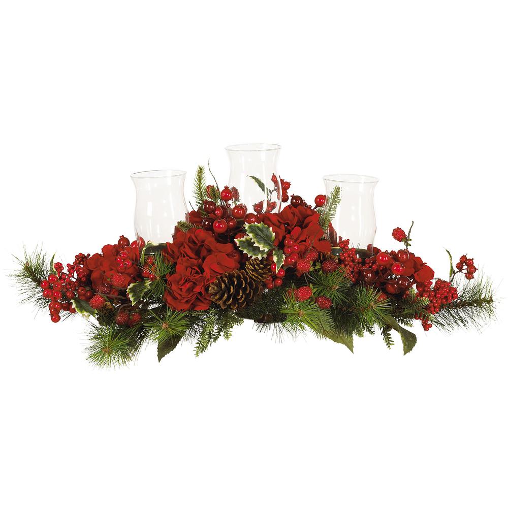 Hydrangea Holiday Candelabrum. Picture 1