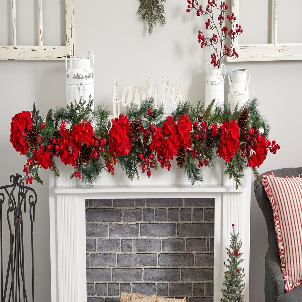 72in. Hydrangea Garland. Picture 3