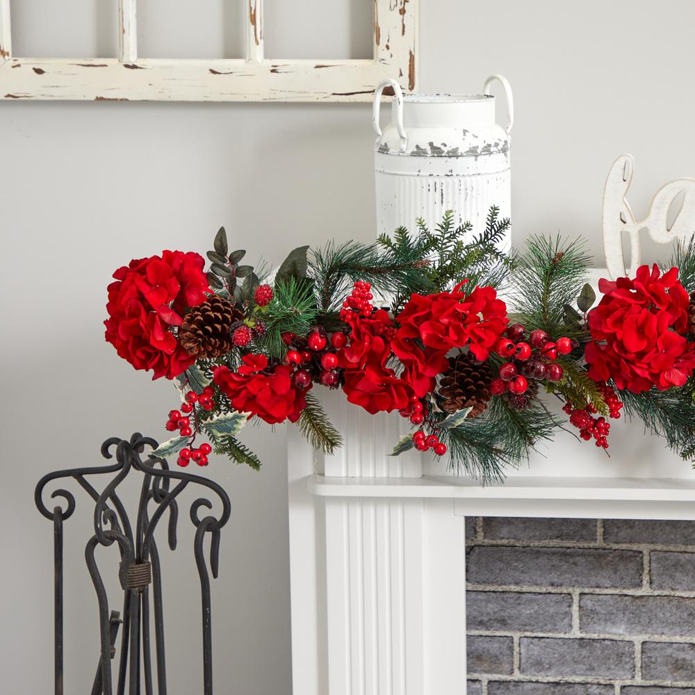 72in. Hydrangea Garland. Picture 4