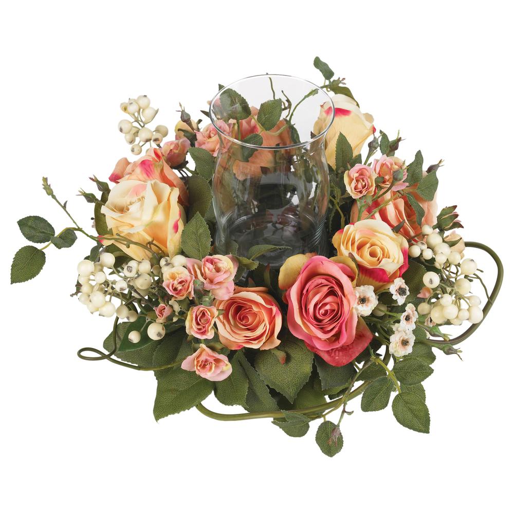 Rose Candelabrum Silk Flower Arrangement. Picture 3