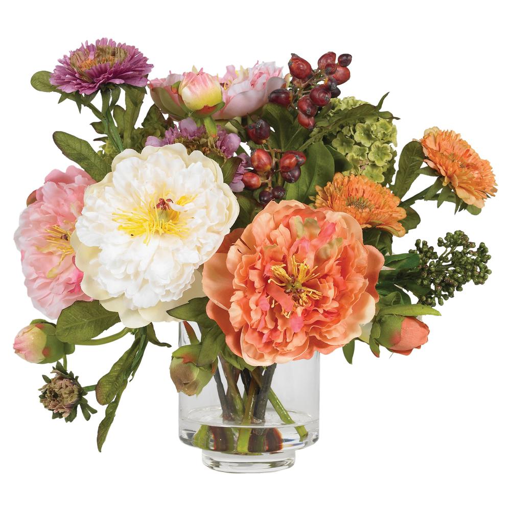 Peony Silk Arrangement. Picture 1