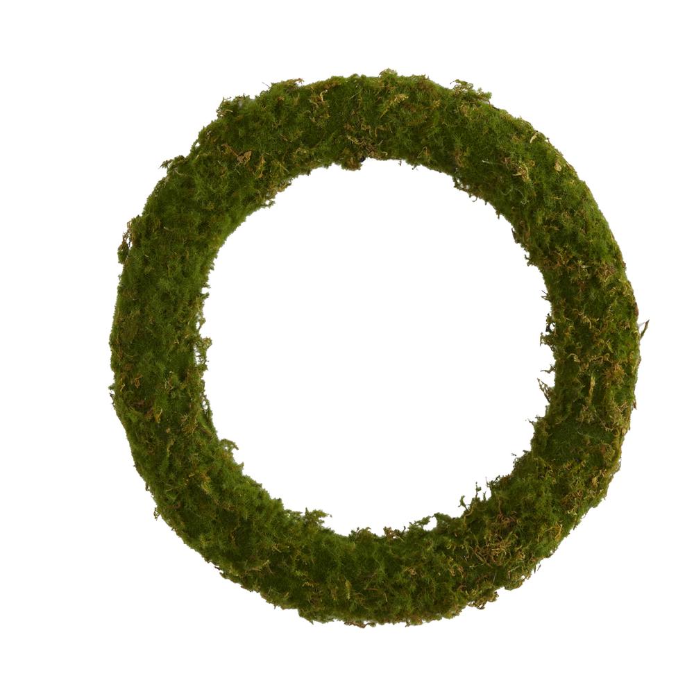 20in. Moss Artificial Wreath. Picture 1