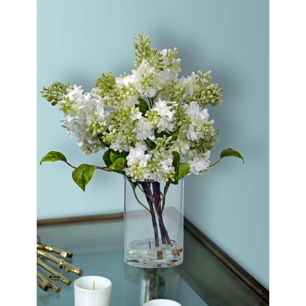 Lilac Silk Flower Arrangement. Picture 6