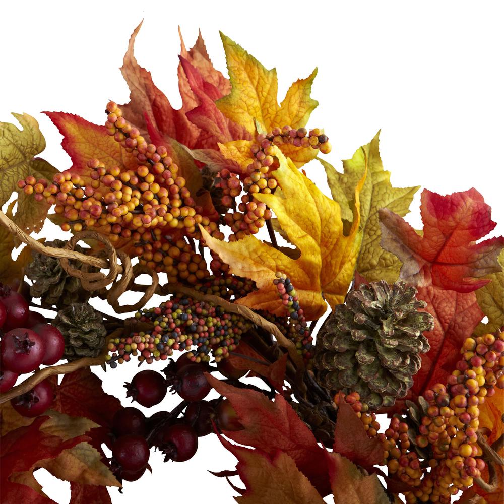 24in. Maple and Berry Wreath. Picture 3