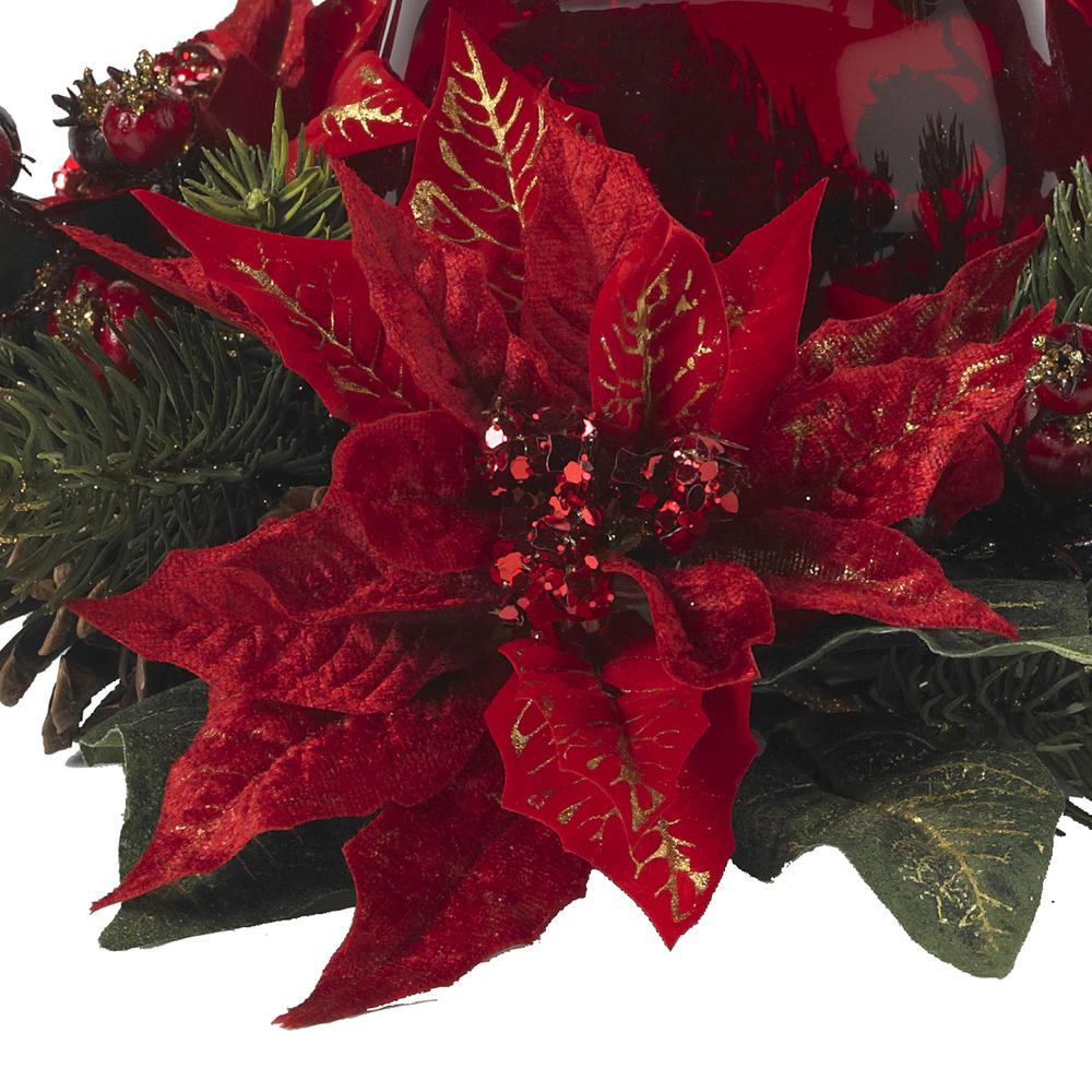 Poinsettia & Berry Candelabrum. Picture 2