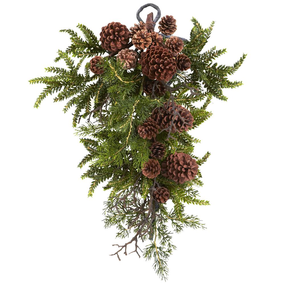 26in. Pine & Pinecone Teardrop. Picture 3