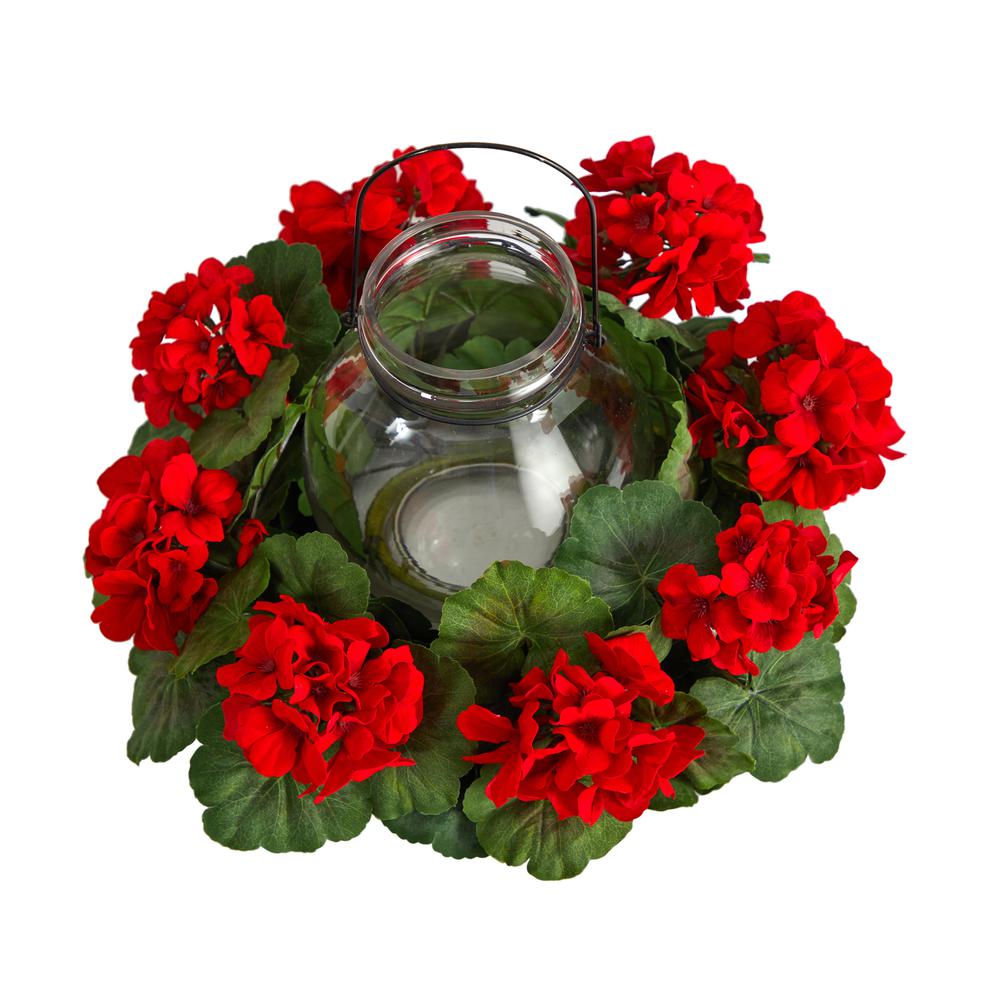 16in. Artificial Geranium Candelabrum. Picture 4