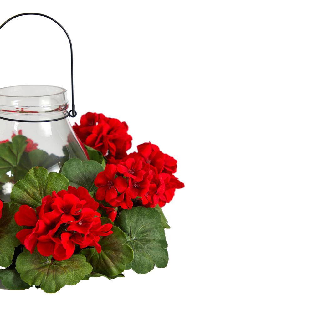 16in. Artificial Geranium Candelabrum. Picture 3