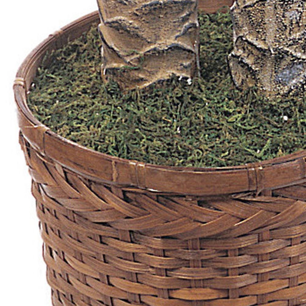 6ft. & 4ft. Sago Palm Double Potted Silk Tree. Picture 4