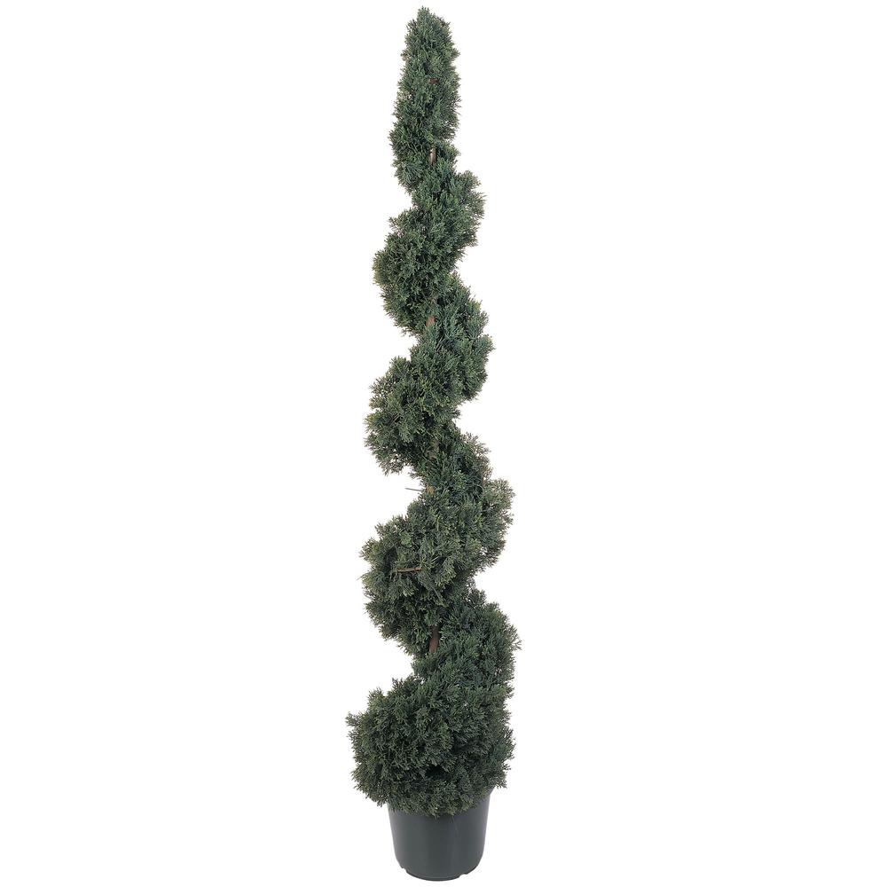 5ft. Cedar Spiral Silk Tree (Indoor/Outdoor). Picture 1
