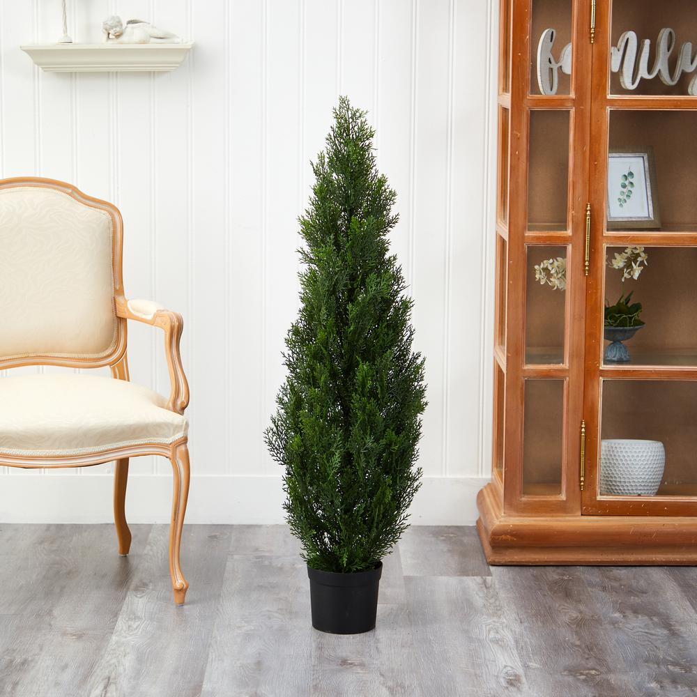 4ft. Cedar Tree Silk Tree (Indoor/Outdoor). Picture 2