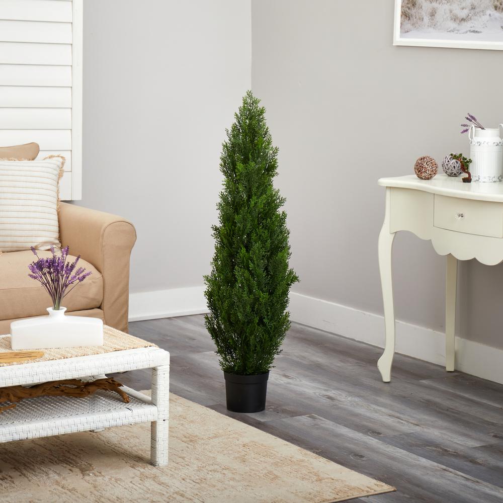 4ft. Cedar Tree Silk Tree (Indoor/Outdoor). Picture 5