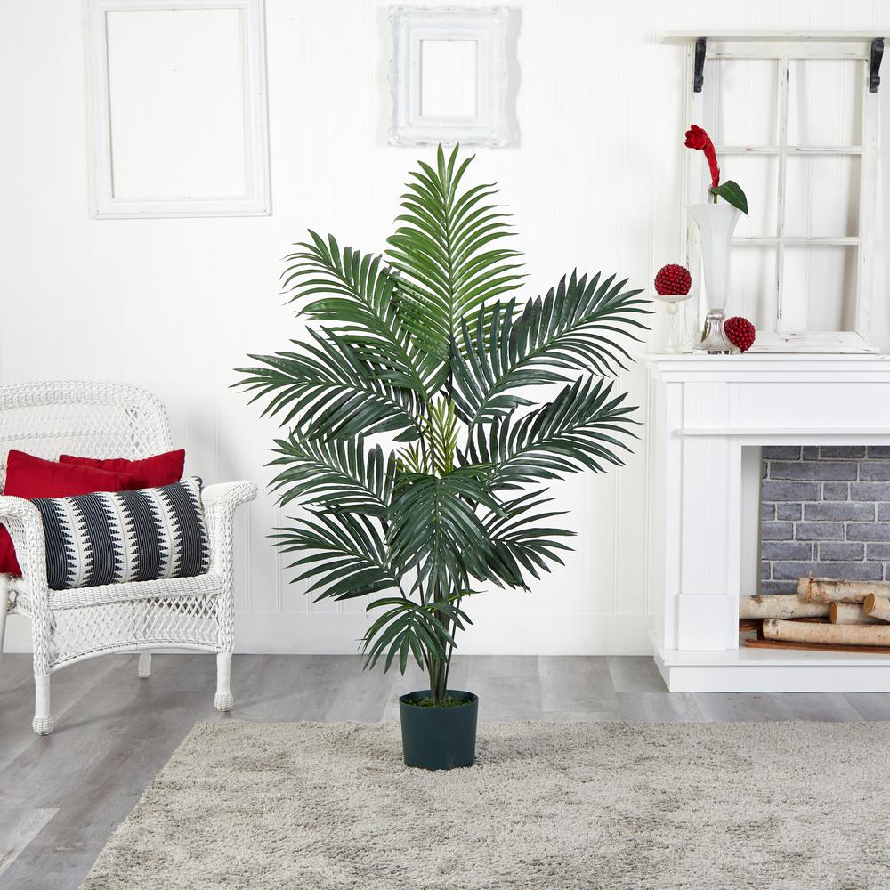 5ft. Kentia Palm Silk Tree Green. Picture 3