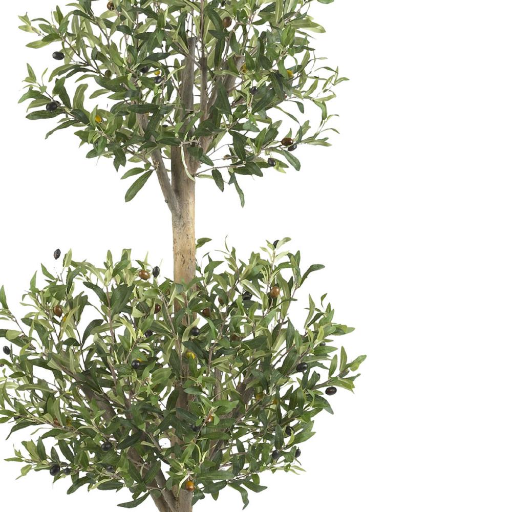 4.5ft. Olive Double Topiary Silk Tree. Picture 3