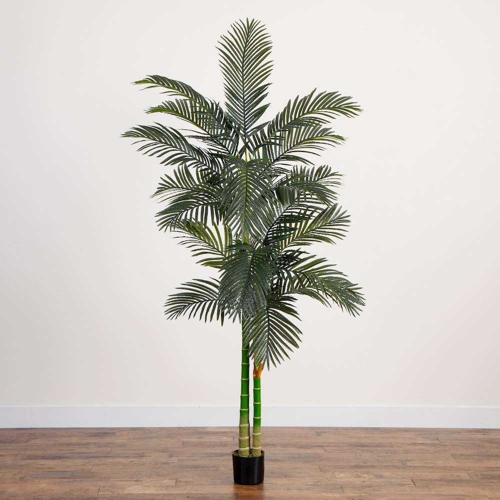 8ft. Artificial Golden Cane Palm Tree. Picture 4