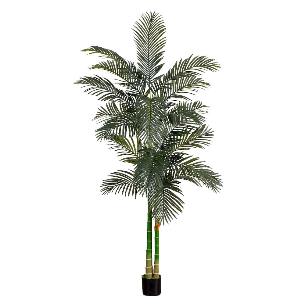 8ft. Artificial Golden Cane Palm Tree. Picture 1