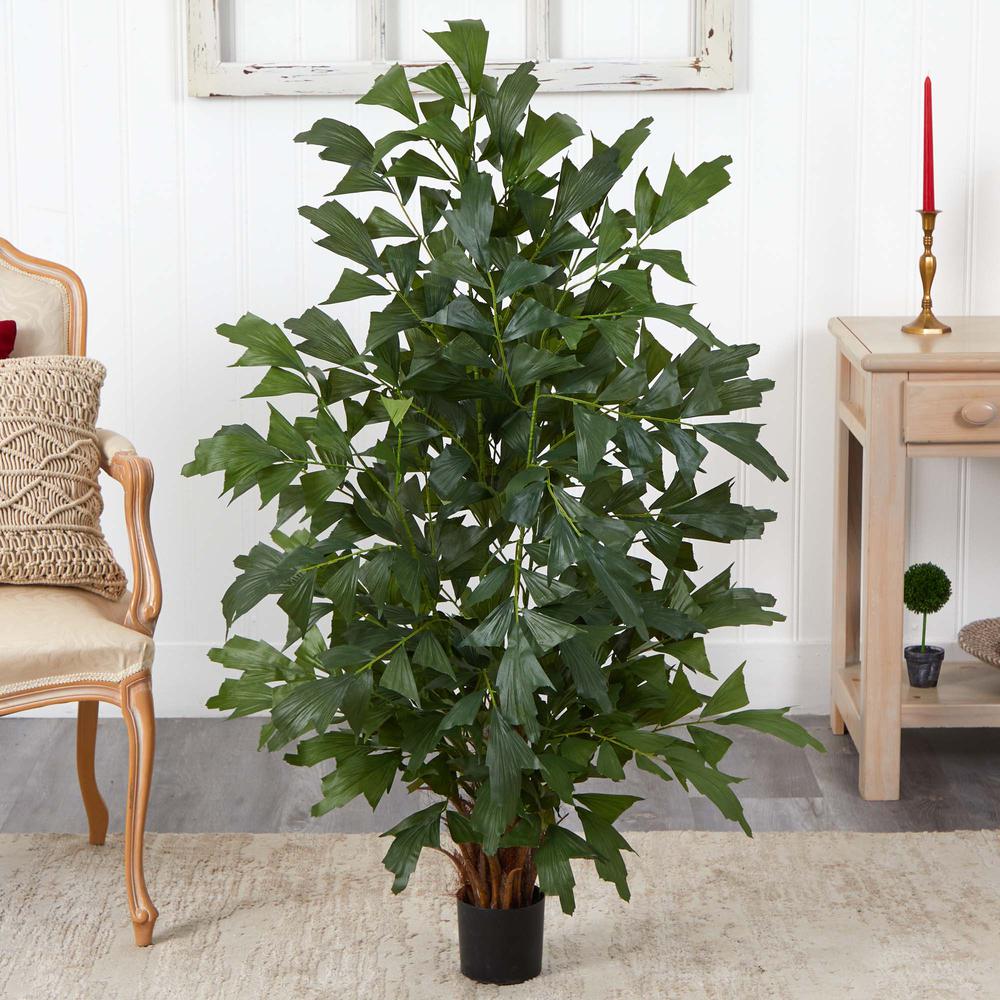 4.5ft. Fishtail Palm Silk Tree. Picture 3