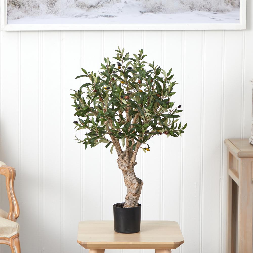 2.5ft. Olive Silk Tree. Picture 3
