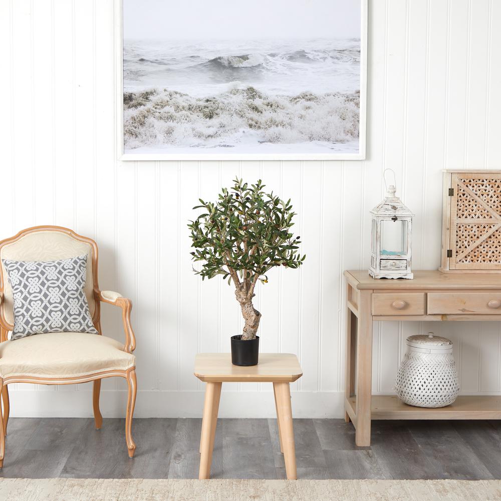 2.5ft. Olive Silk Tree. Picture 2