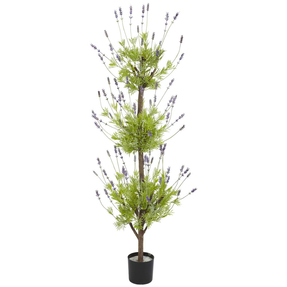 4ft. Lavender Topiary Silk Tree. Picture 1