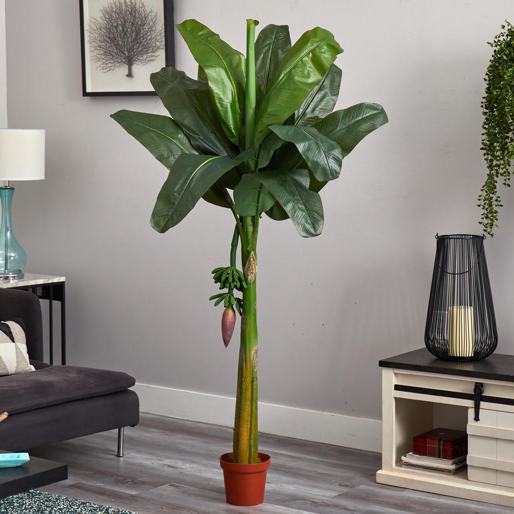 6ft. Banana Silk Tree (Real Touch). Picture 4