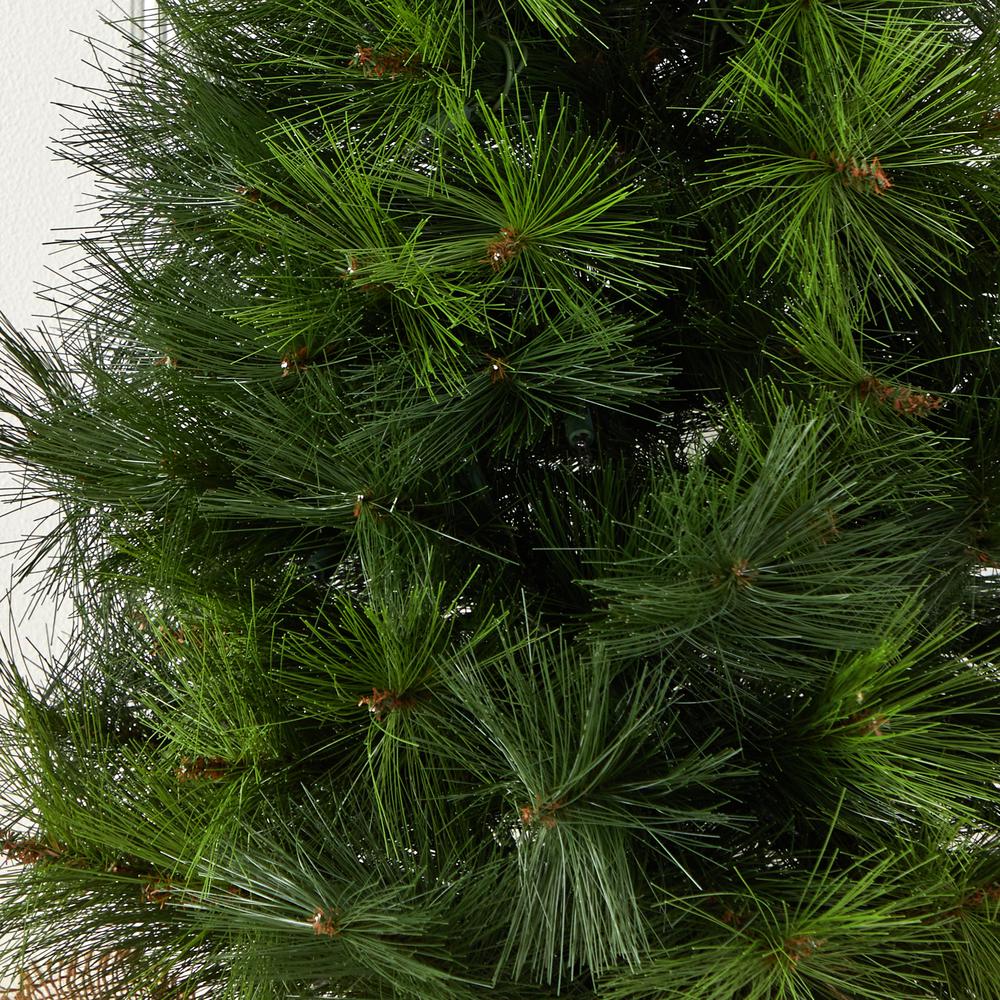 3ft. Christmas Tree with Burlap Bag & Clear Lights. Picture 6
