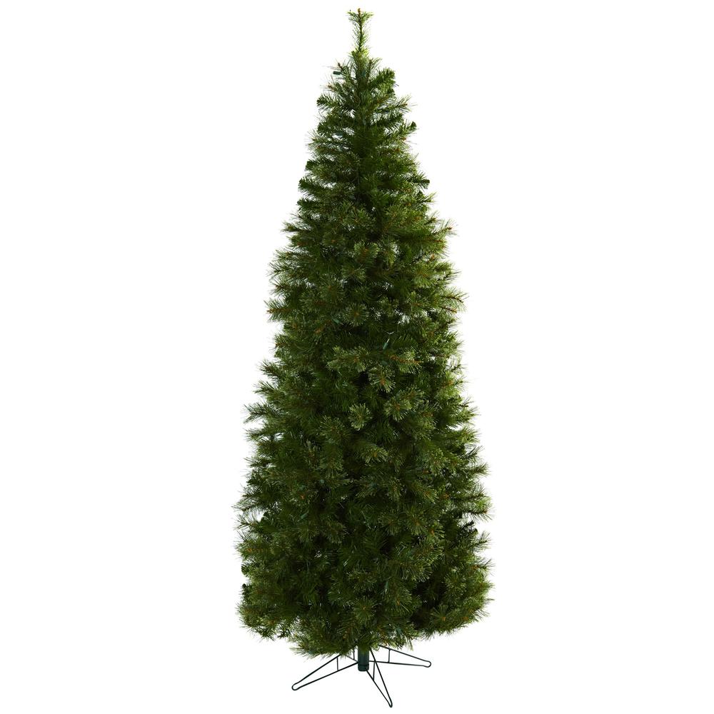 7.5ft. Cashmere Slim Christmas Tree with Clear Lights. Picture 3