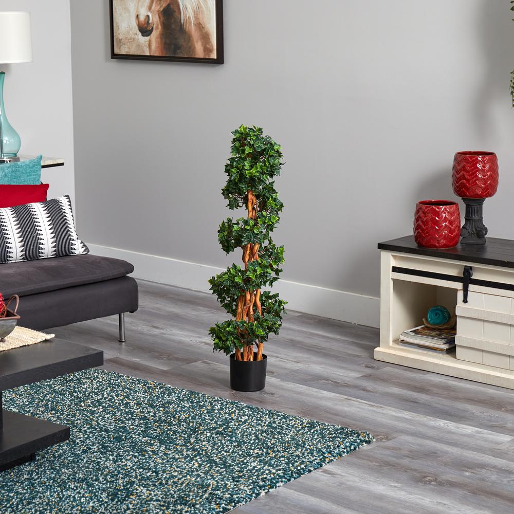 3.5ft. English Ivy Spiral UV Resistant (Indoor/Outdoor). Picture 2