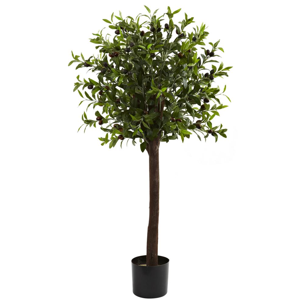 4ft. Olive Topiary Silk Tree. Picture 1
