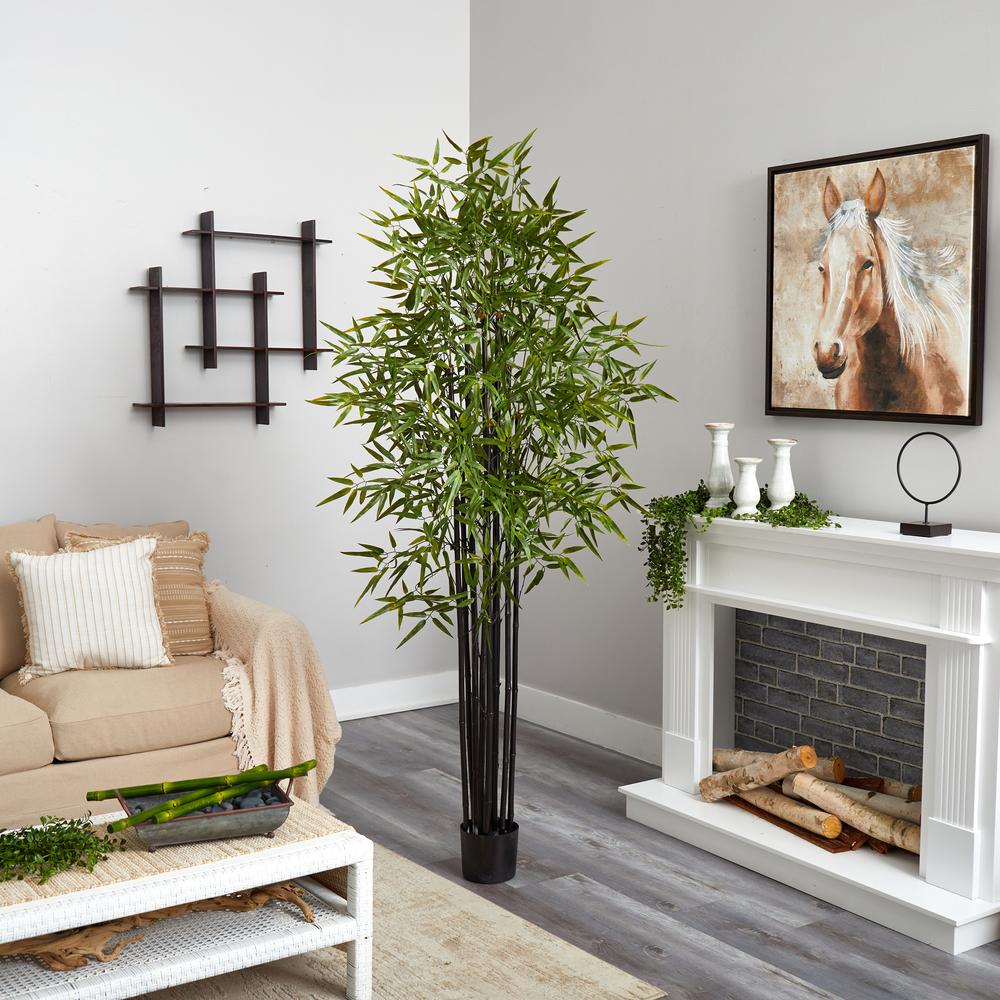 Black Bamboo Tree x 9 with 1470 Leaves UV Resistant (Indoor/Outdoor). Picture 4