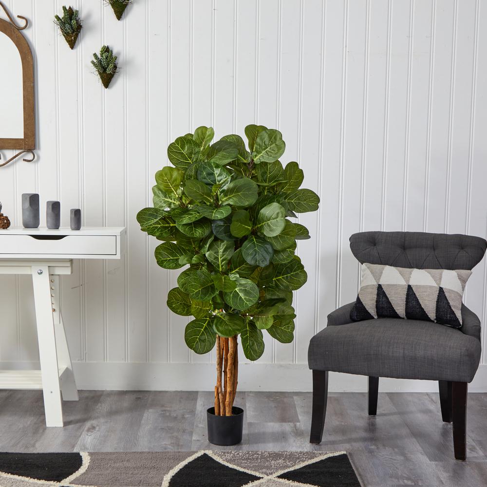4ft. Fiddle Leaf Fig Artificial Tree. Picture 2