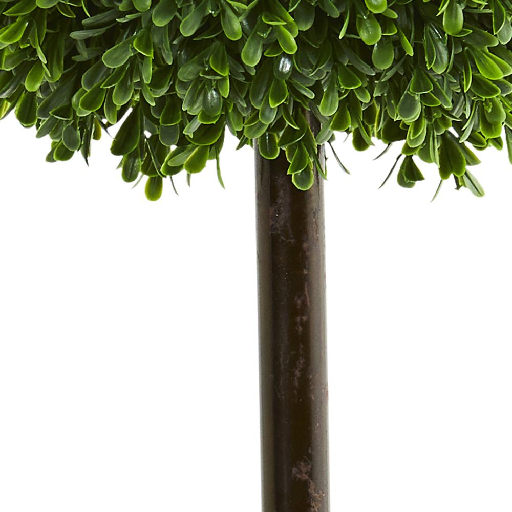 2.5ft. Boxwood Ball Artificial Topiary Tree UV Resistant (Indoor/Outdoor). Picture 3