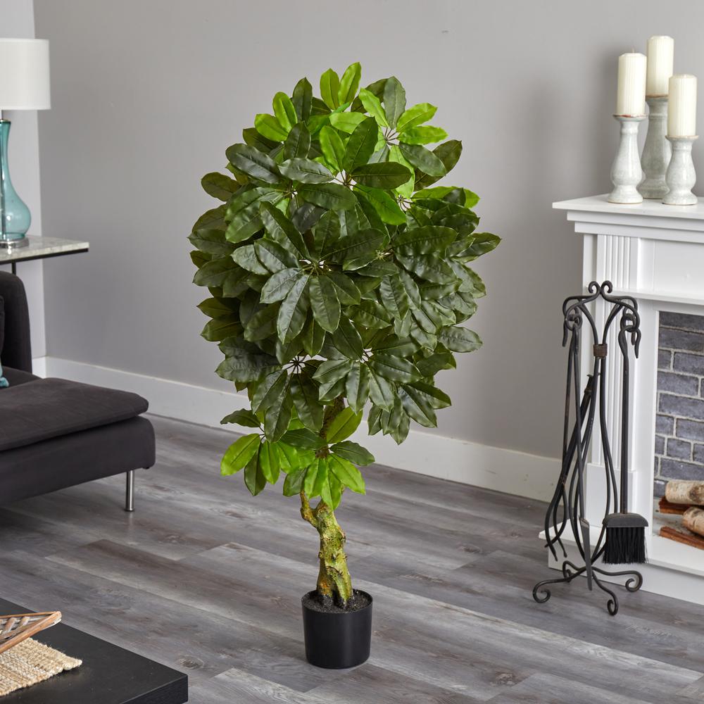 Schefflera Artificial Tree UV Resistant (Indoor/Outdoor). Picture 5