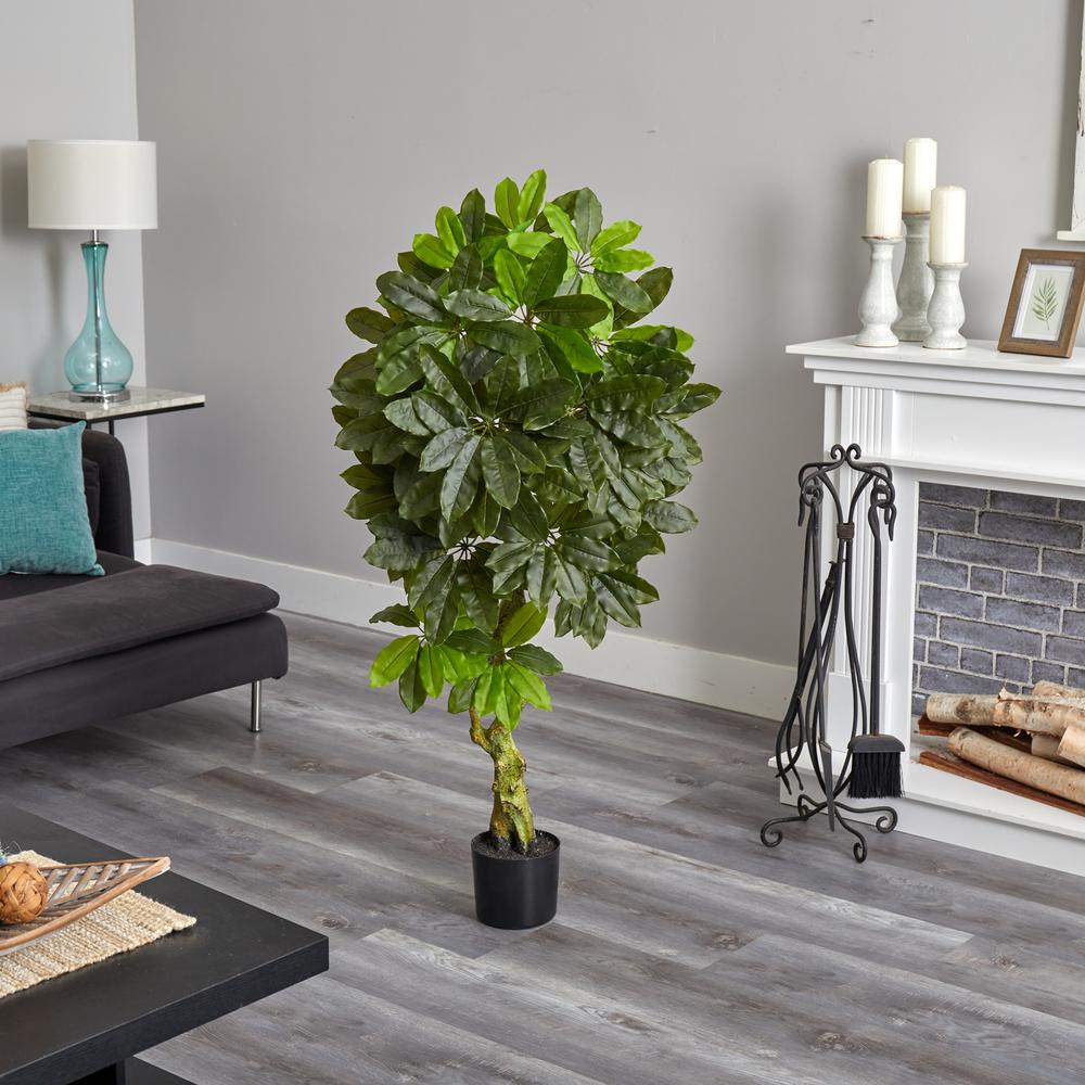 Schefflera Artificial Tree UV Resistant (Indoor/Outdoor). Picture 2