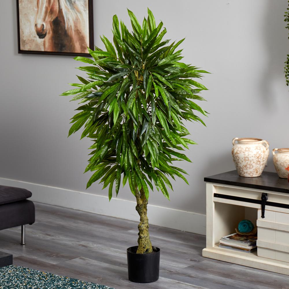 Slim Mango Artificial Tree UV Resistant (Indoor/Outdoor). Picture 4