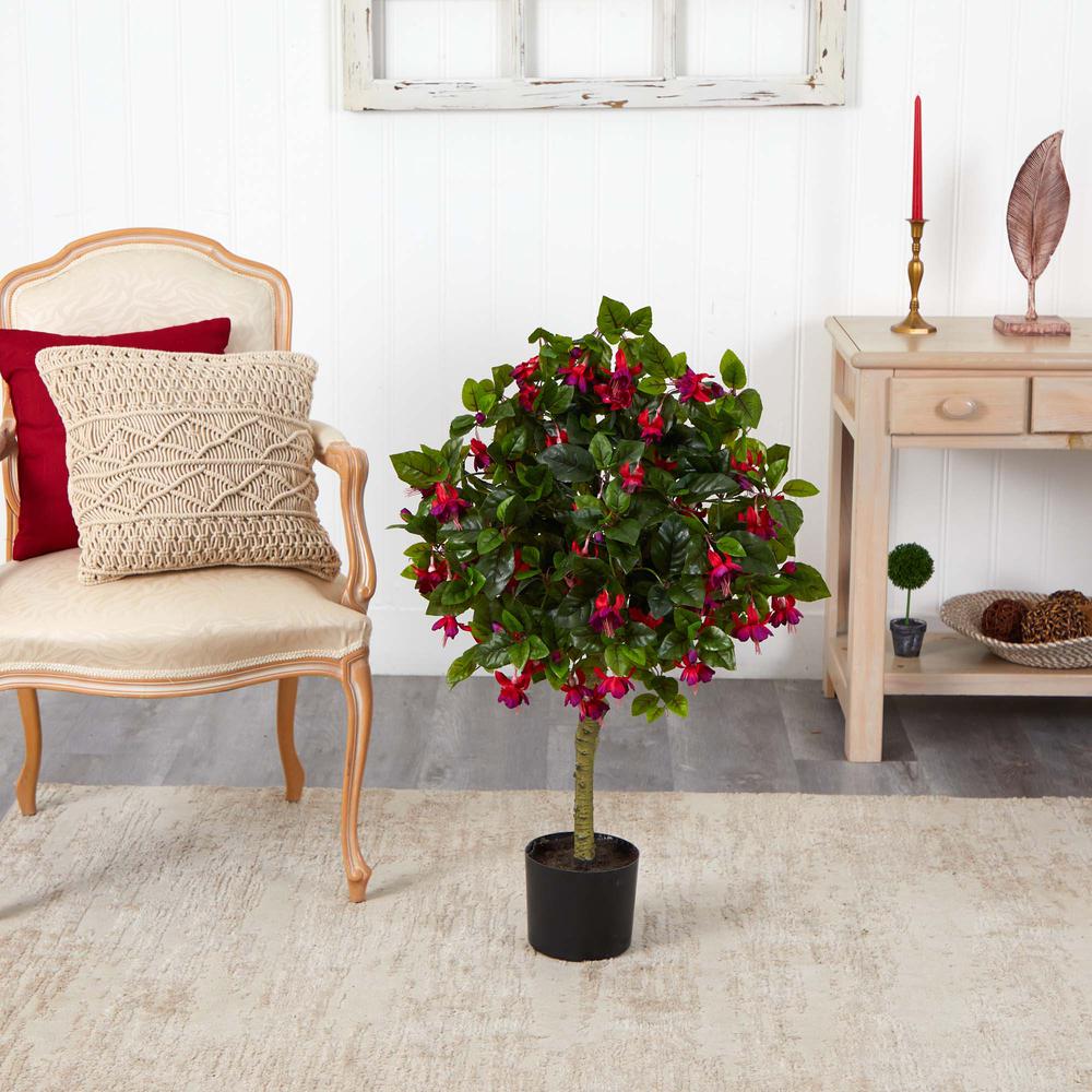 3ft. Fuchsia Artificial Tree. Picture 3