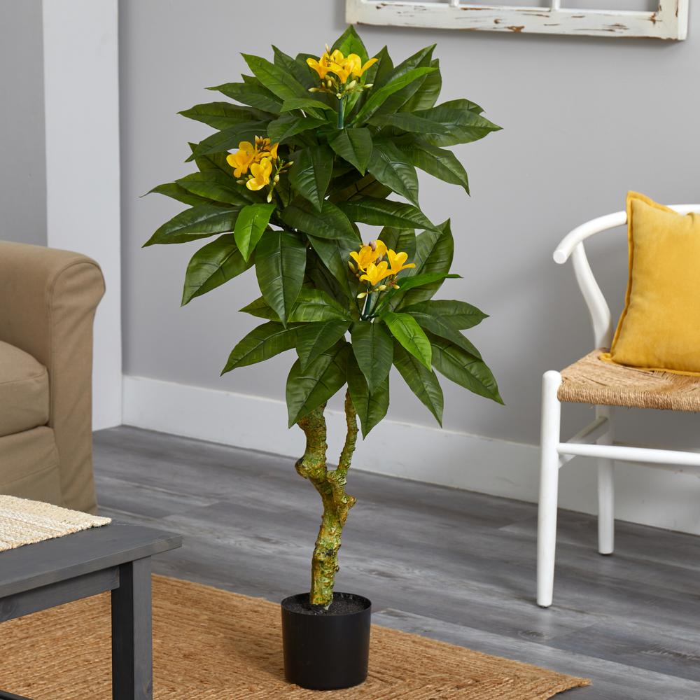 4ft. Plumeria Artificial Tree UV Resistant (Indoor/Outdoor). Picture 2