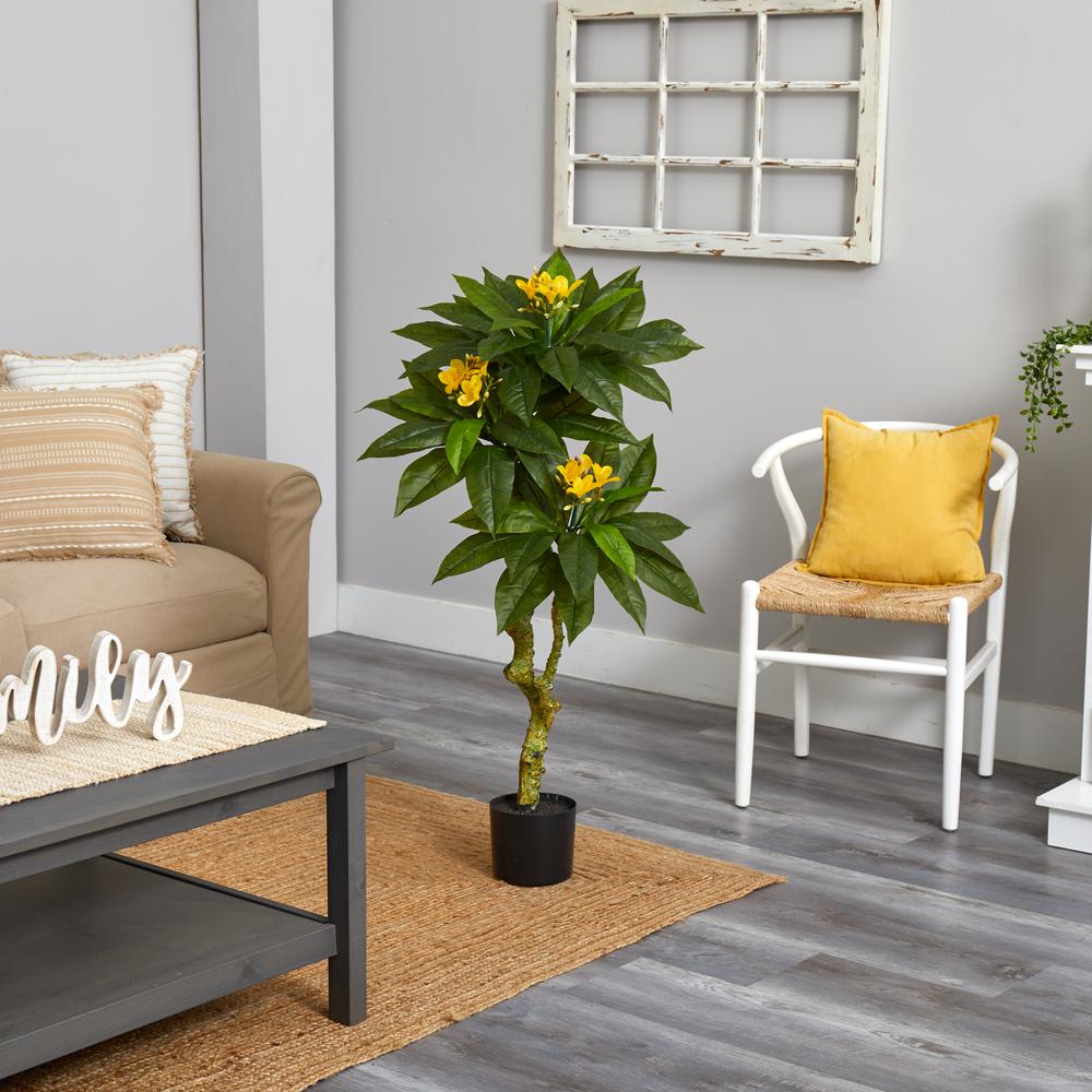 4ft. Plumeria Artificial Tree UV Resistant (Indoor/Outdoor). Picture 3