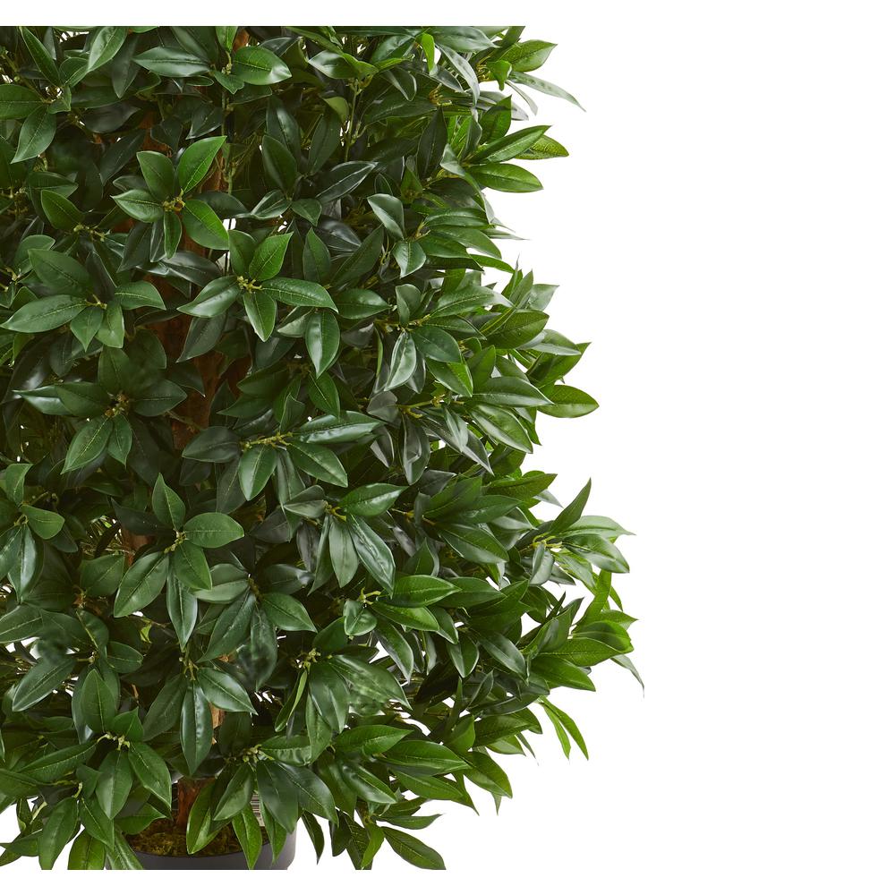 5ft. Bay Leaf Cone Topiary Artificial Tree UV Resistant (Indoor/Outdoor). Picture 2