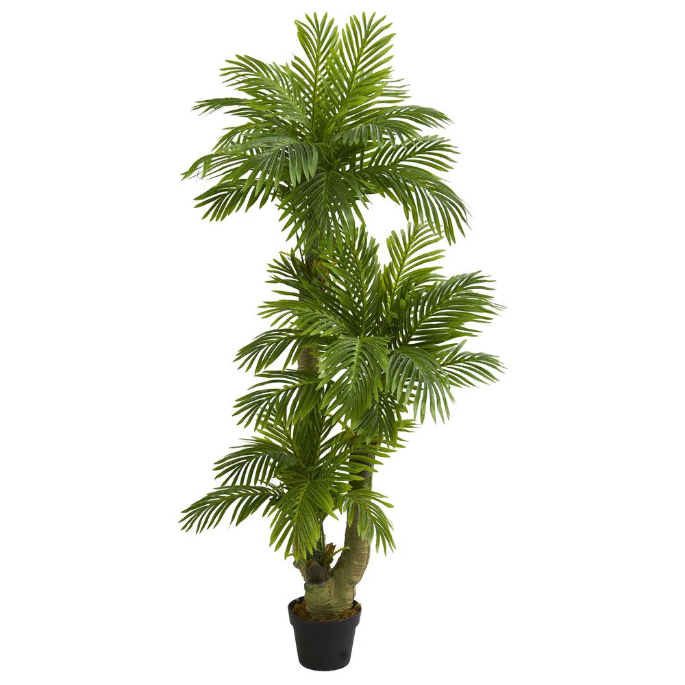 5ft. Triple Phoenix Palm Artificial Tree. Picture 1
