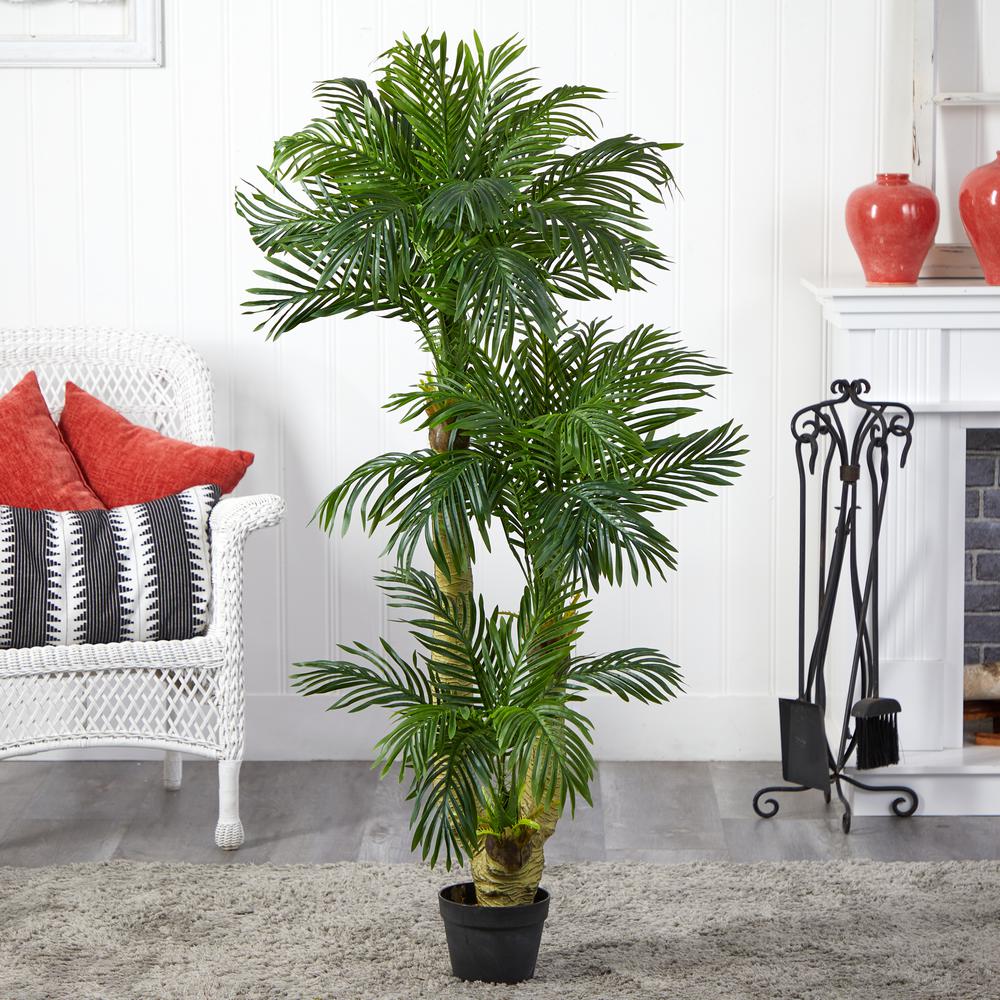 5ft. Triple Phoenix Palm Artificial Tree. Picture 2