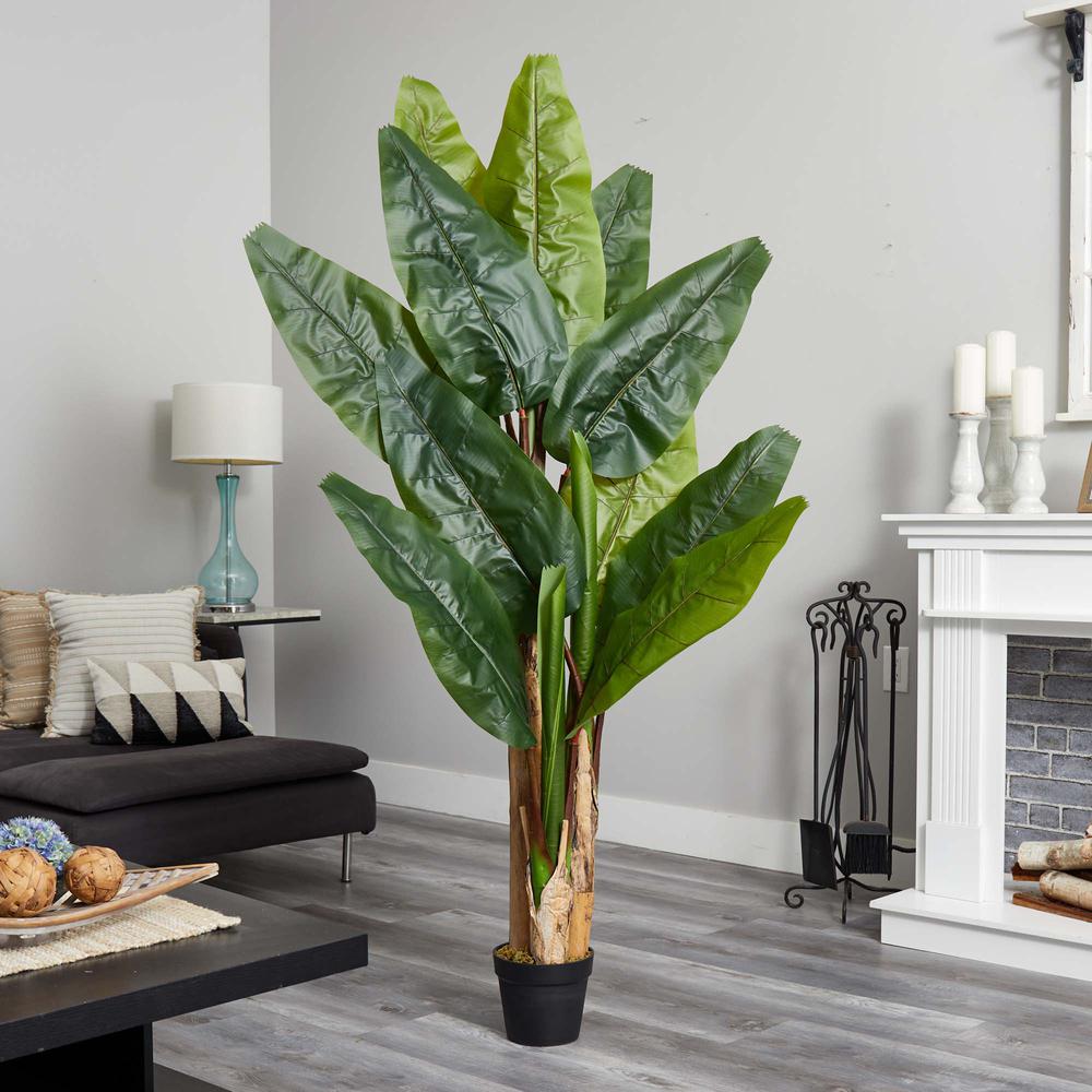 6ft. Triple Stalk Banana Artificial Tree. Picture 2
