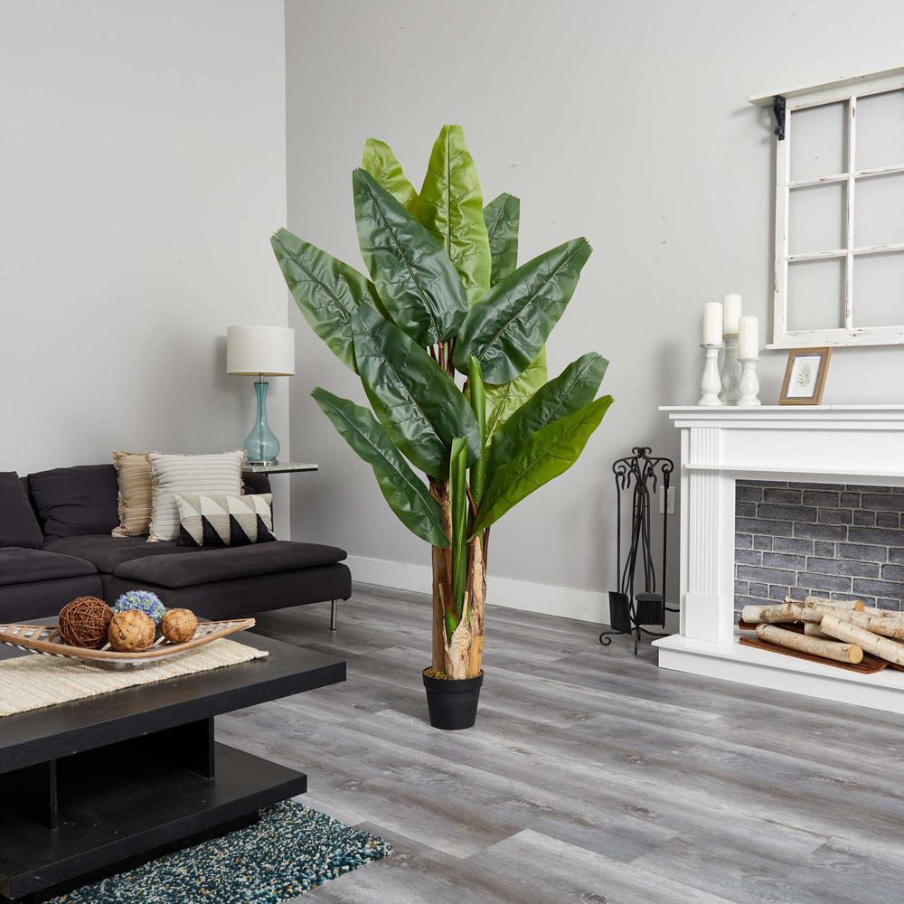 6ft. Triple Stalk Banana Artificial Tree. Picture 3